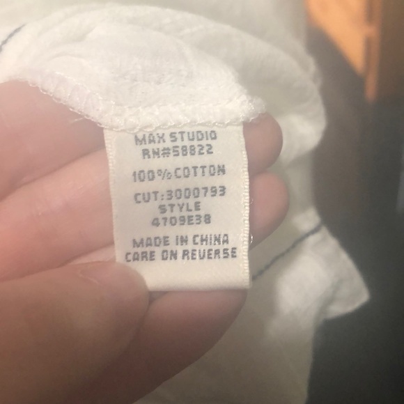 Nwot max studio embroidered cotton tunic xl - Picture 6 of 7